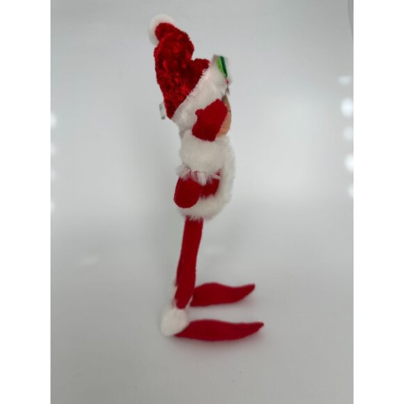 Annalee 2012 Christmas Elf Doll With Red & White Santa Outfit Holly 8 inch - Picture 2 of 8